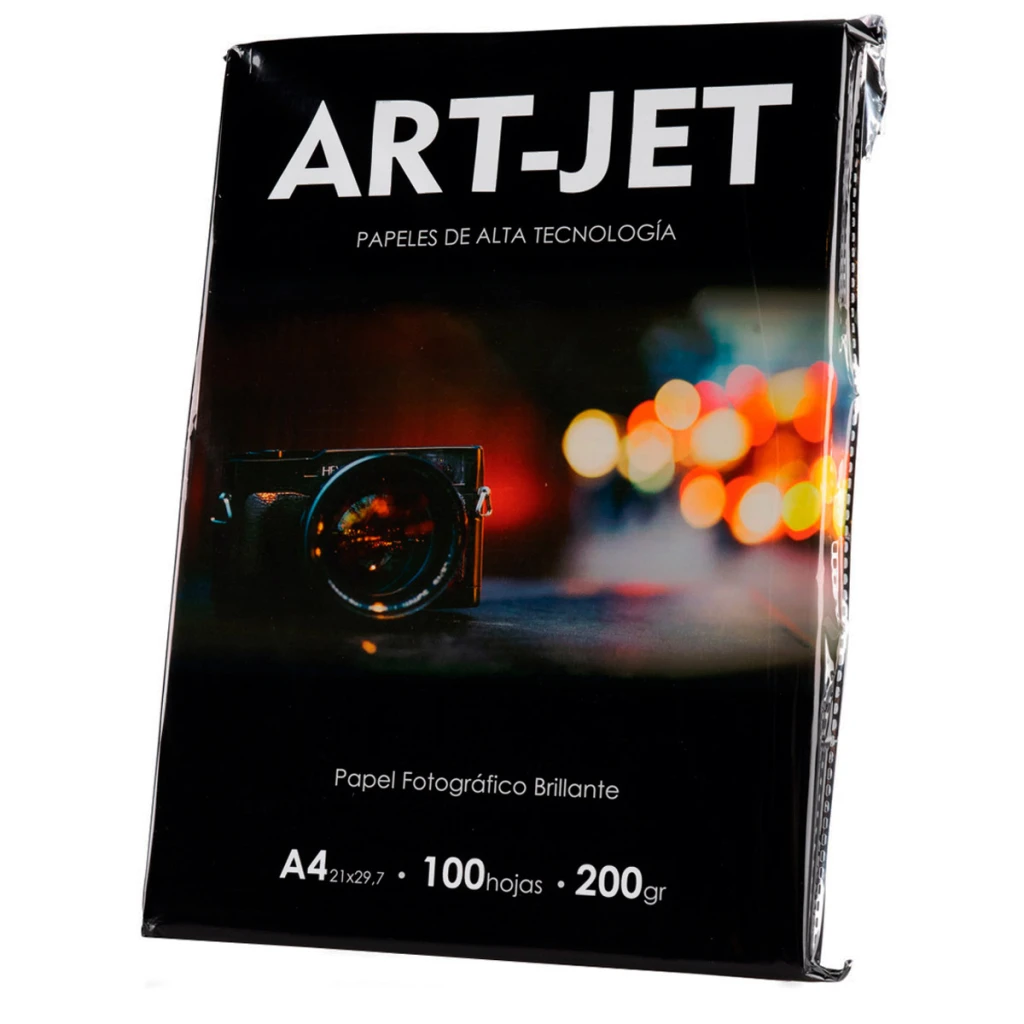PAPEL FOTOGRAFICO ART-JET A4 200GRS 100 HOJAS