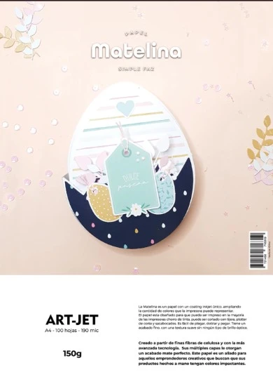 PAPEL MATELINA ART-JET 150G X100H A4