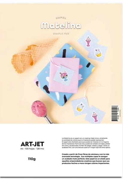 PAPEL MATELINA ART-JET 110G X100H A4