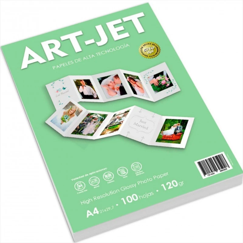 PAPEL FOTOGRAFICO ART-JET 120G X100H A4