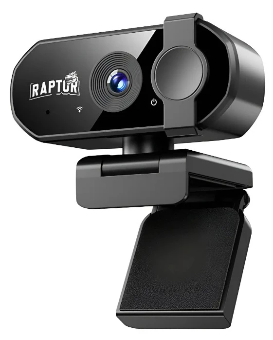 Web Cam Raptor Vision 4k C/microfono C/tapa Camara Web